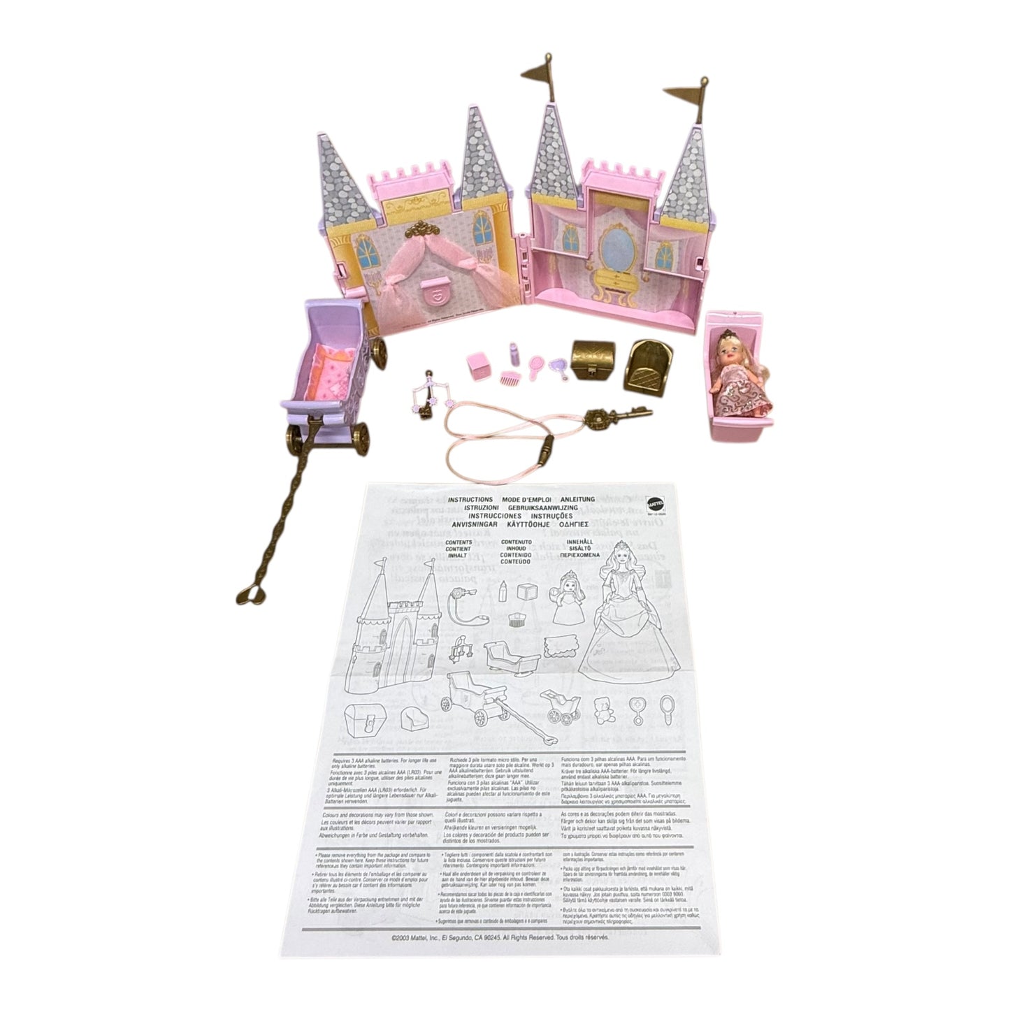 Barbie Schloss klein Mit Schlüssel und Sound