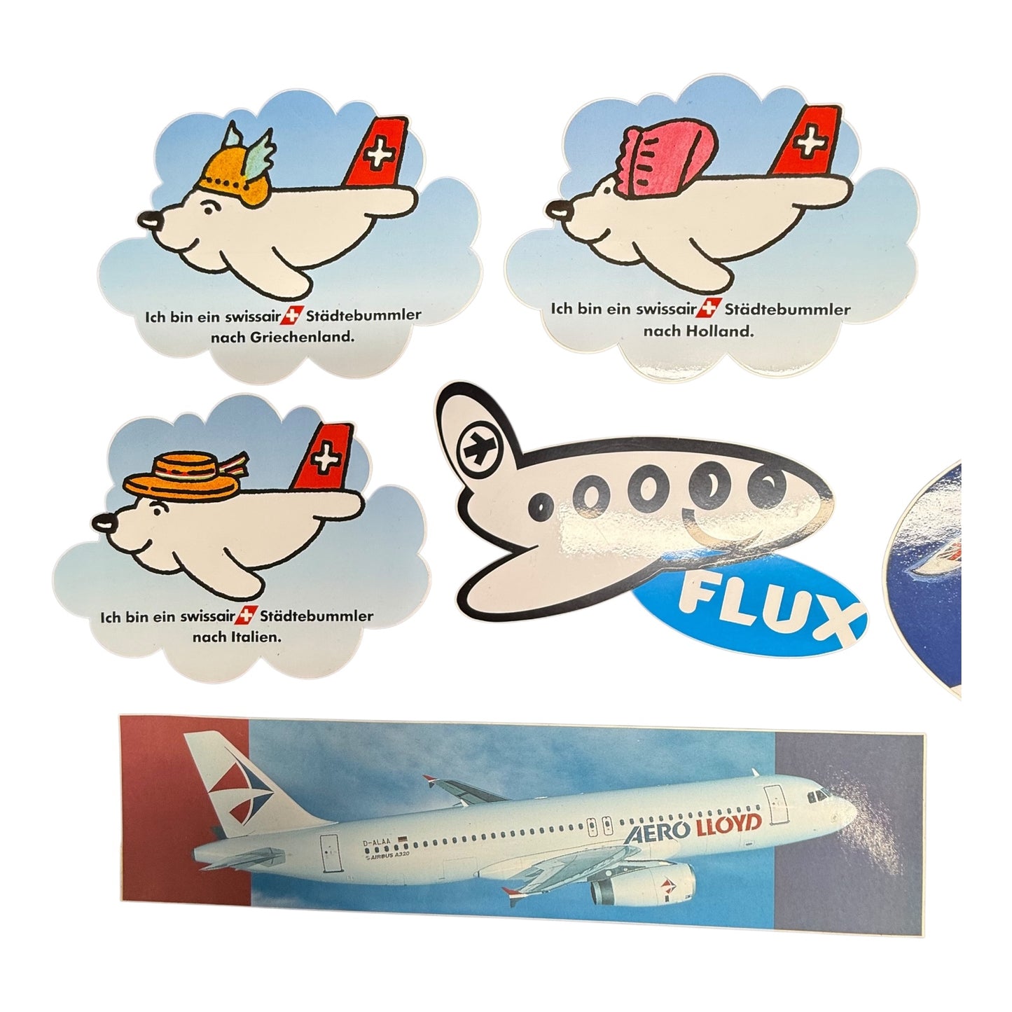 Sticker Aua Air Airport Konvolut Aufkleber
