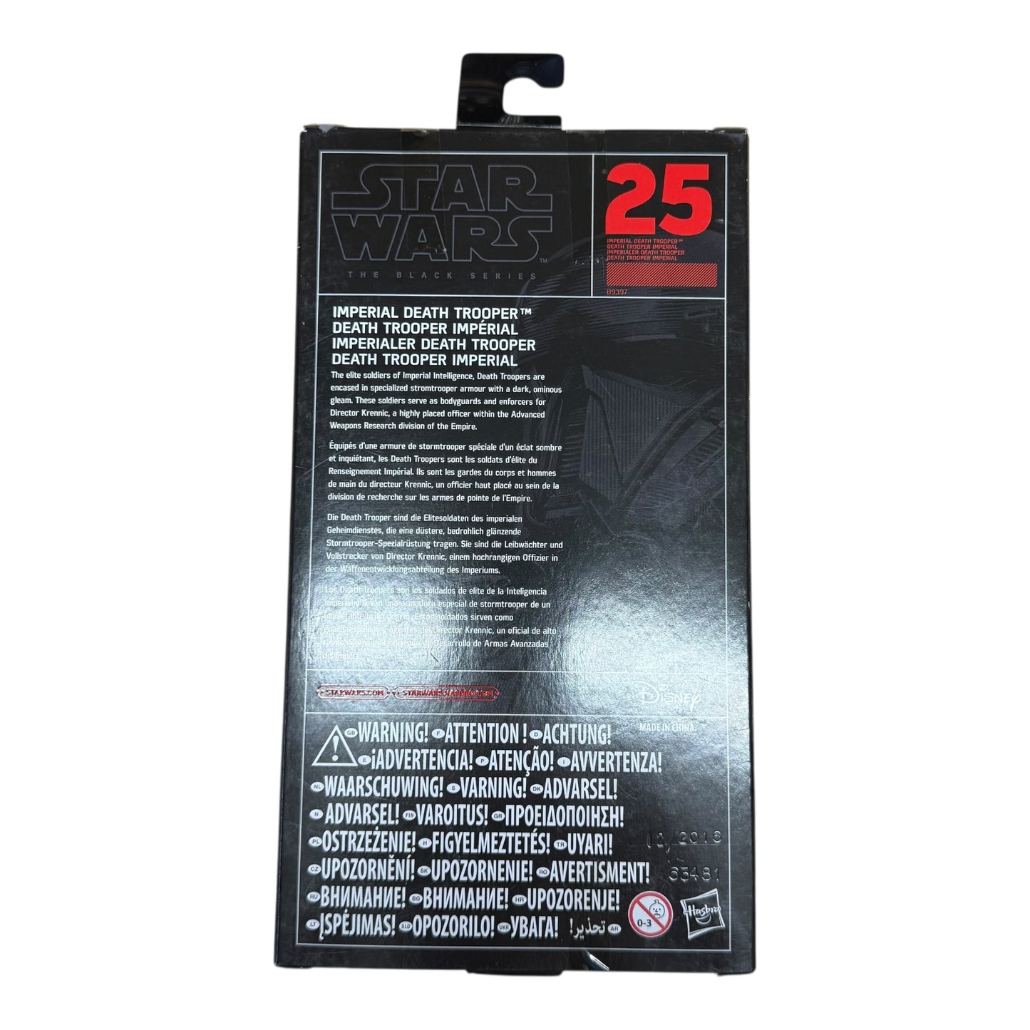 Star Wars Figur the Black Series Imperial Death Trooper