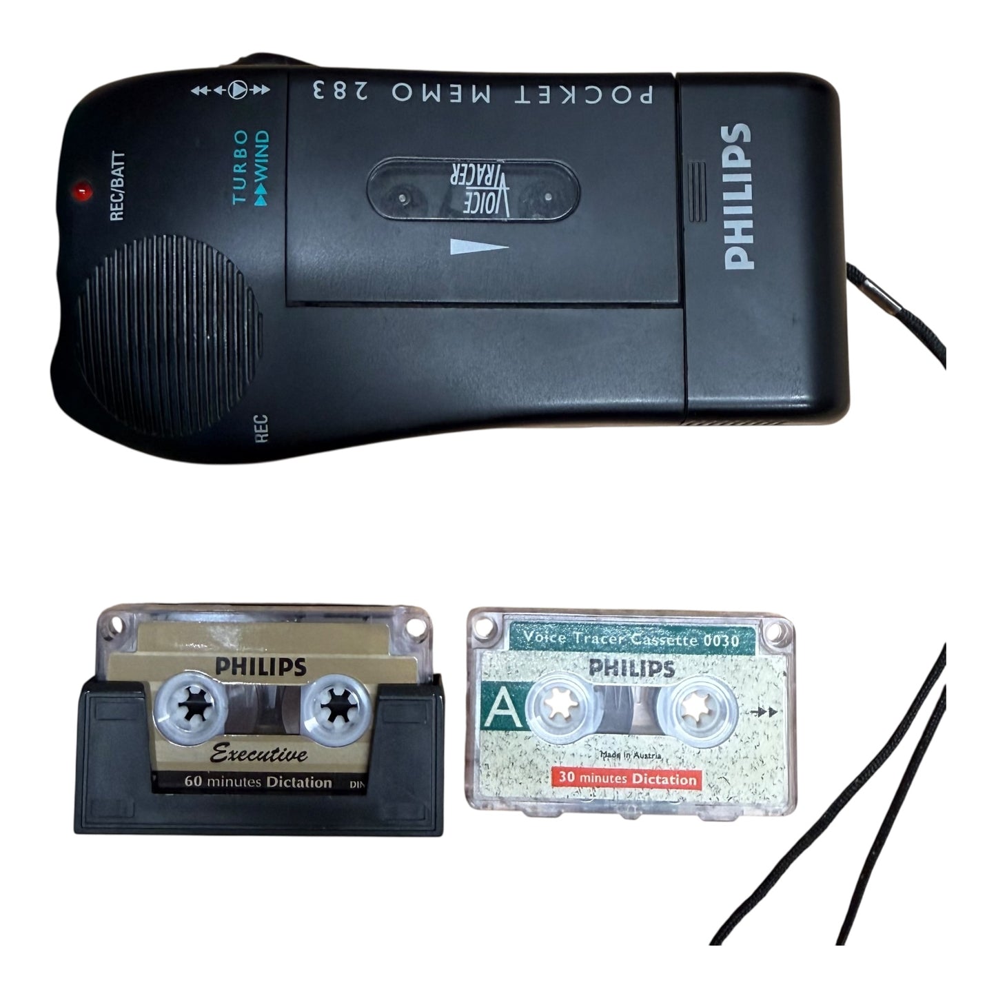 Philips Diktiergerät Voice Tracer 283 mit Minicasette
