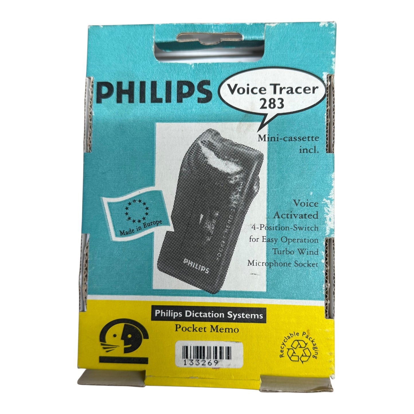 Philips Diktiergerät Voice Tracer 283 mit Minicasette