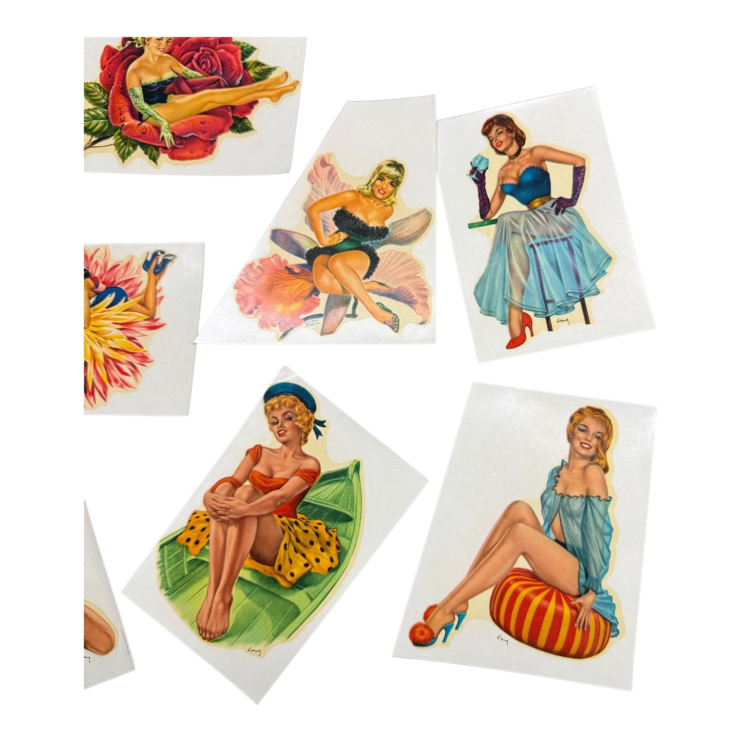 Sticker Pin Up Girls Wasser Abziehbilder Konvolut