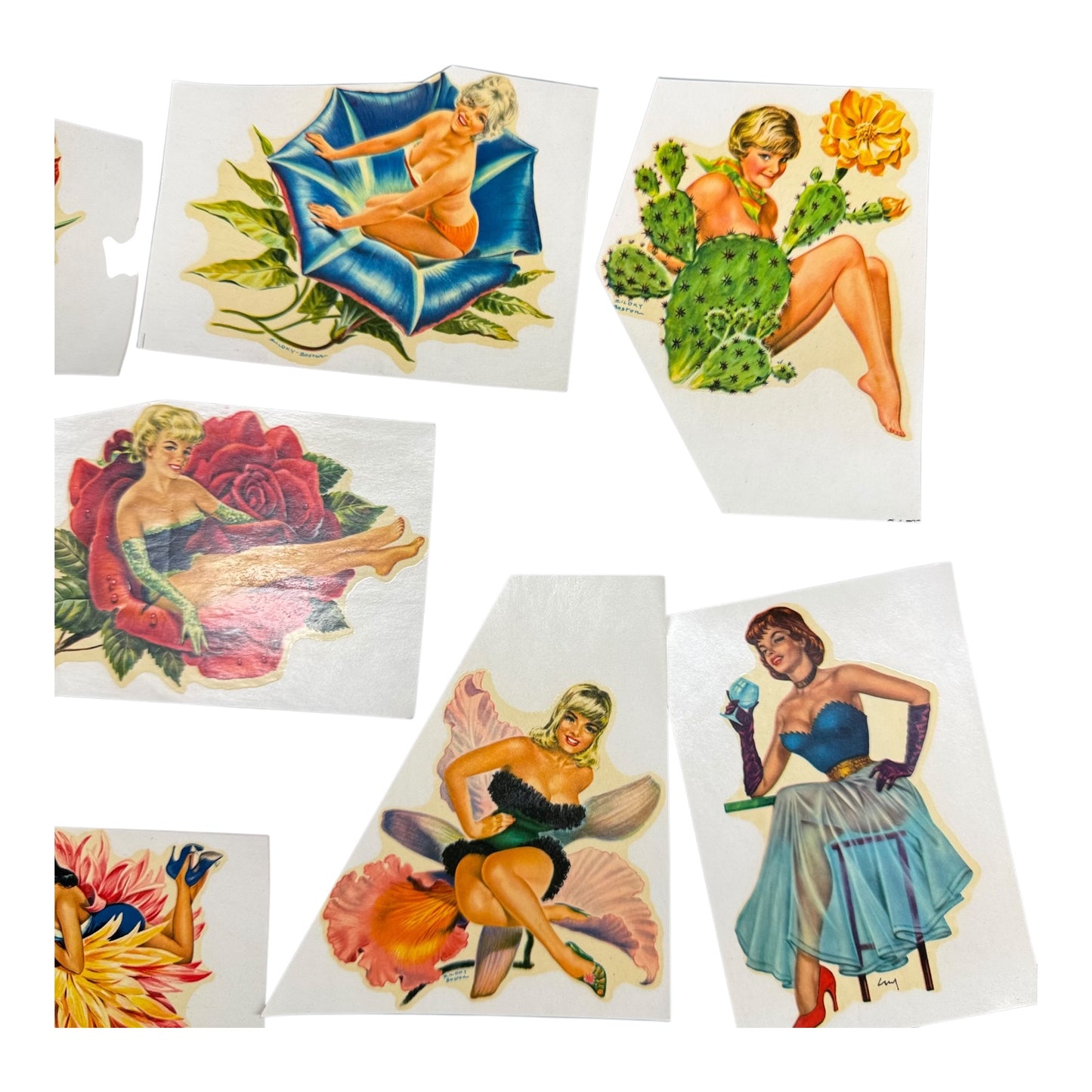 Sticker Pin Up Girls Wasser Abziehbilder Konvolut