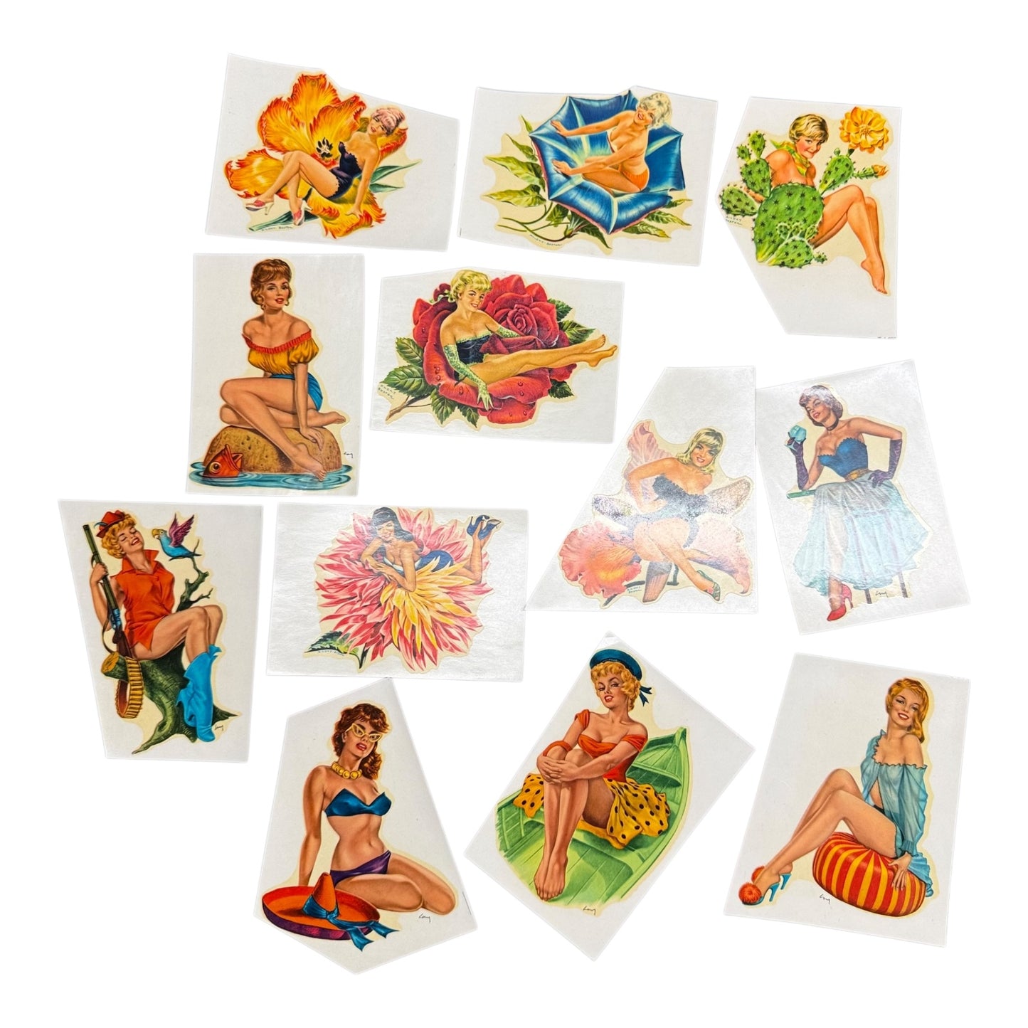 Sticker Pin Up Girls Wasser Abziehbilder Konvolut