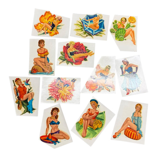 Sticker Pin Up Girls Wasser Abziehbilder Konvolut