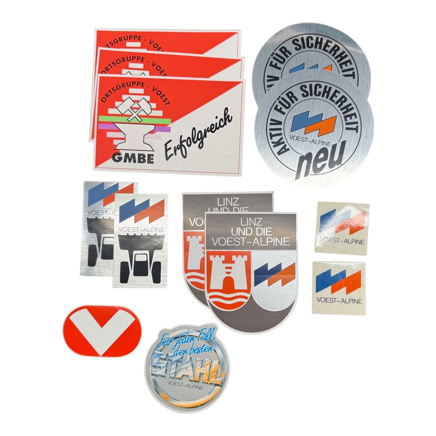 Sticker Voest Alpine Konvolut Aufkleber