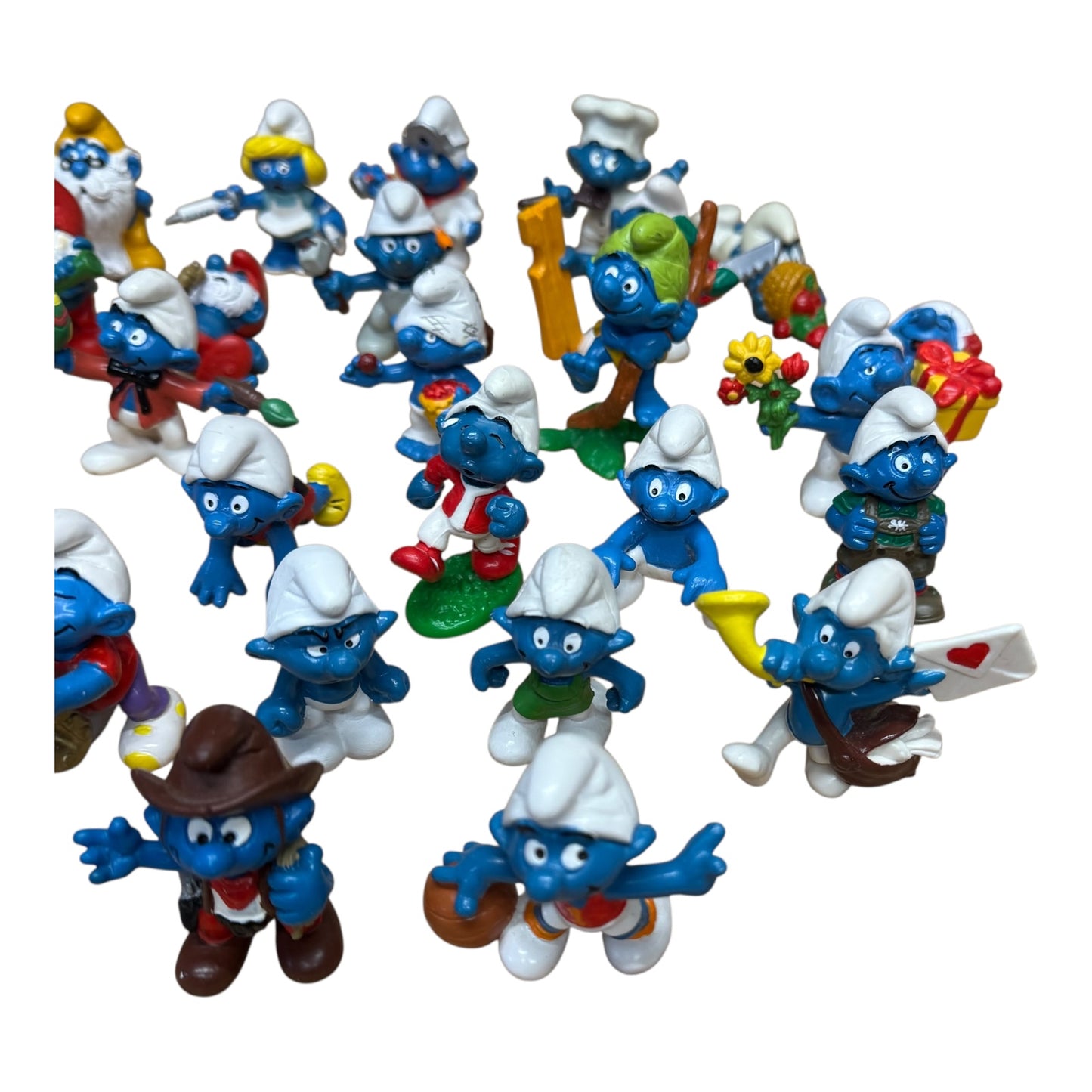 Schlümpfe Konvolut ca 47 Stück ca 1965 bis 1991 Groß2