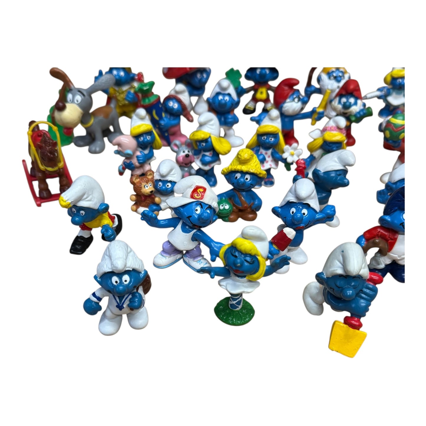 Schlümpfe Konvolut ca 47 Stück ca 1965 bis 1991 Groß2