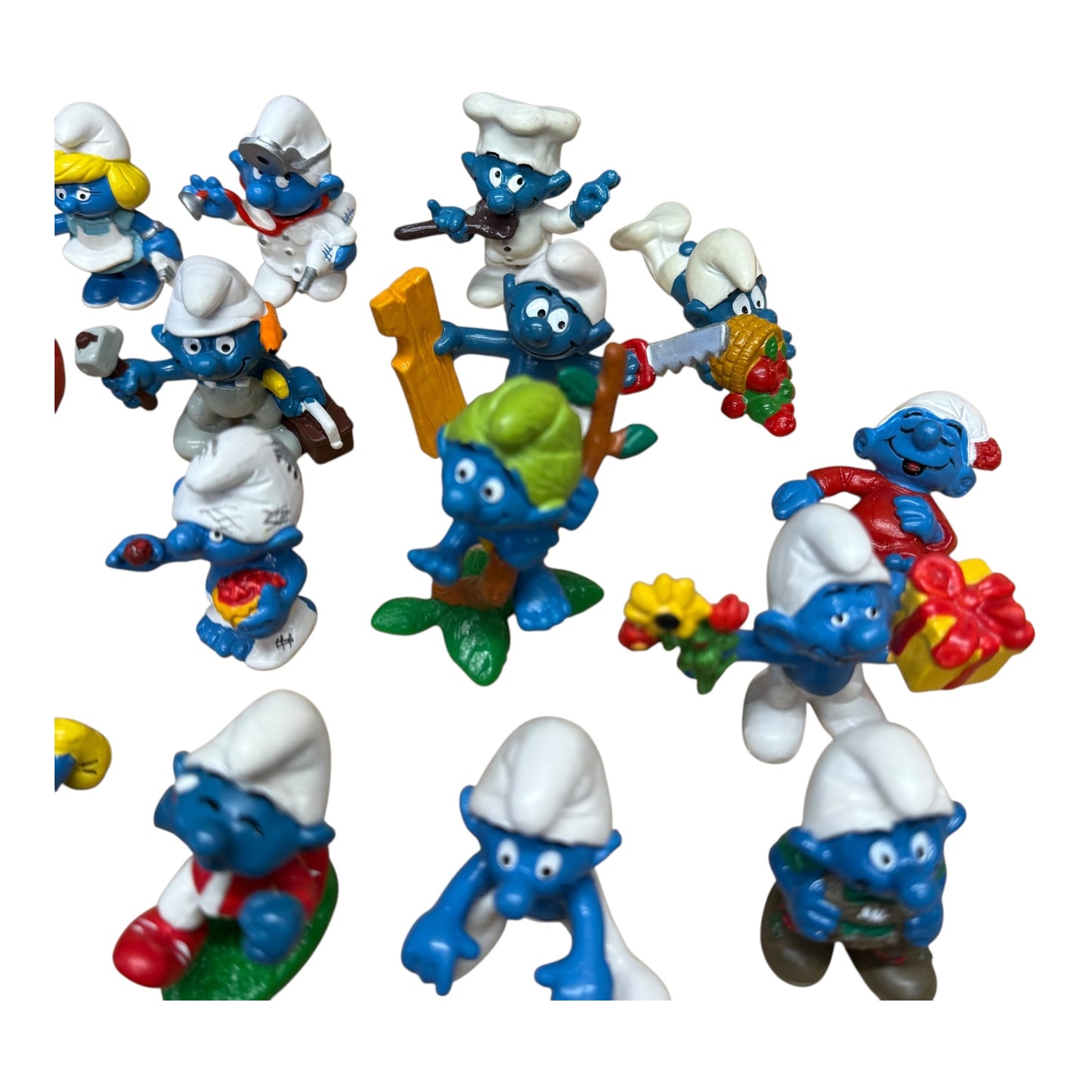 Schlümpfe Konvolut ca 47 Stück ca 1965 bis 1991 Groß2