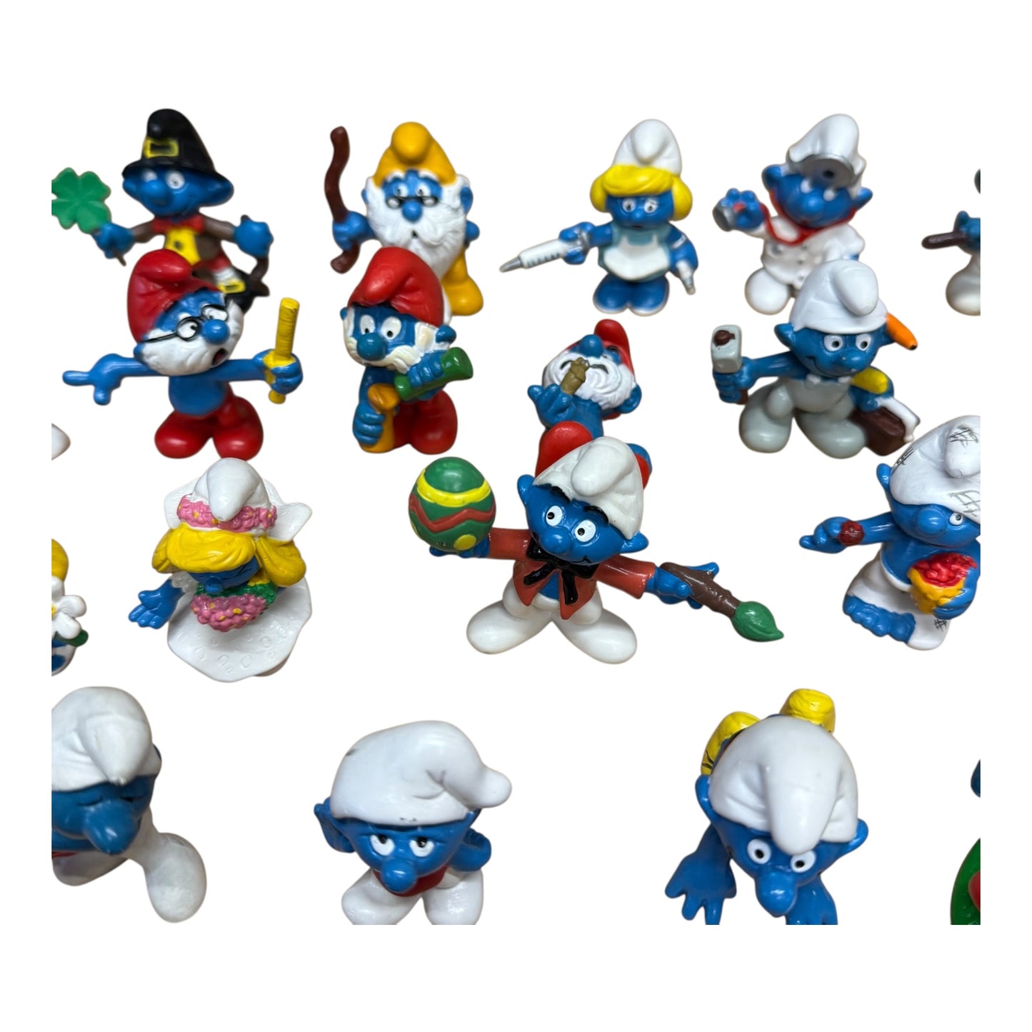 Schlümpfe Konvolut ca 47 Stück ca 1965 bis 1991 Groß2