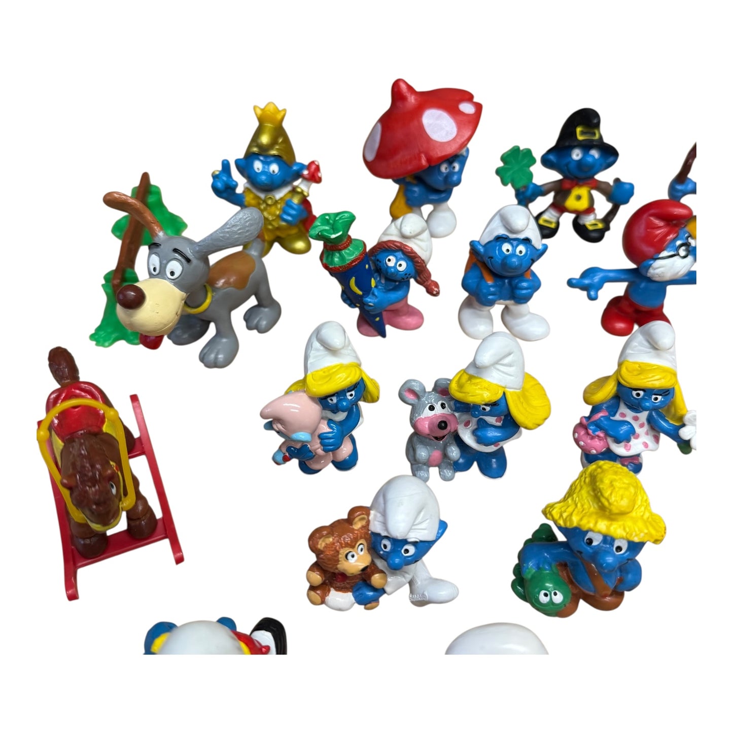 Schlümpfe Konvolut ca 47 Stück ca 1965 bis 1991 Groß2