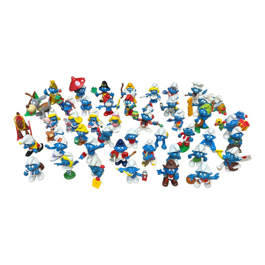 Schlümpfe Konvolut ca 47 Stück ca 1965 bis 1991 Groß2