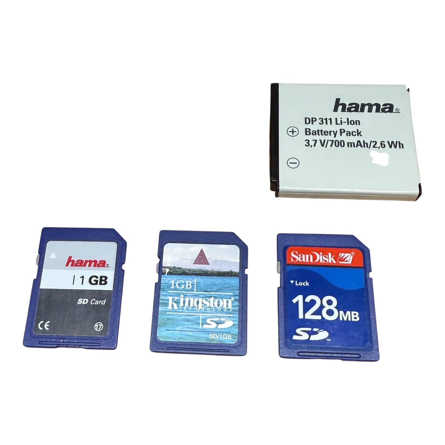 Digitalkameras Konvolut 4 Stück Sony Kodak Defekt mit Speicherkarten und 2 Akkus