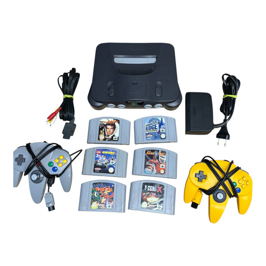 Nintendo N64 -Spielkonsole mit 6 Spielen